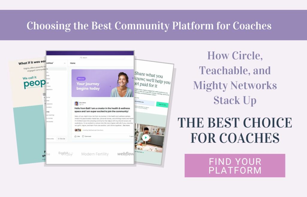 Circle vs teachable vs mighty networks