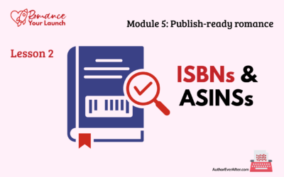 5.2 ISBNs for self-published authors: what you need to know